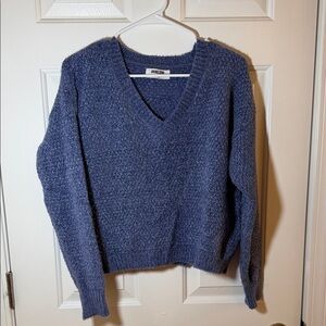 Double Zero Deep Blue V-Neck Sweater